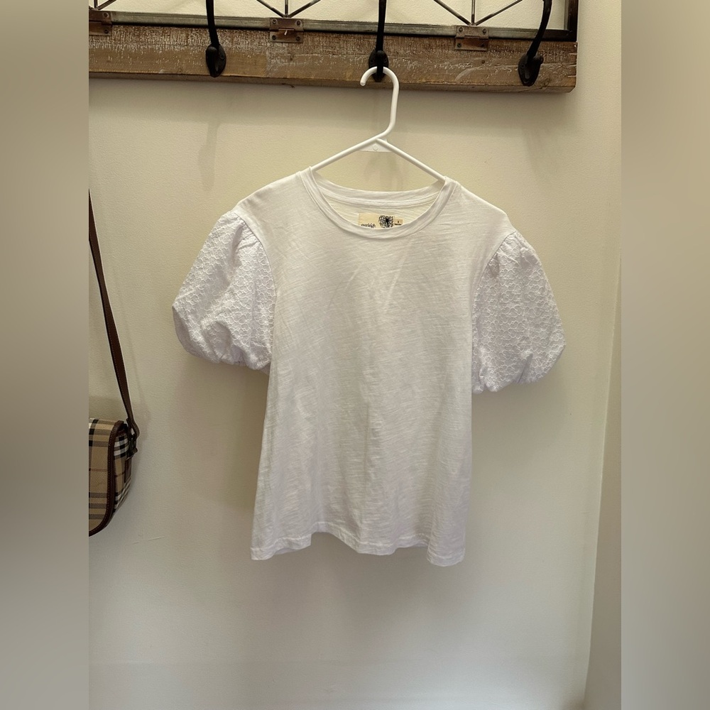 Everleigh White Puff Sleeve Top S